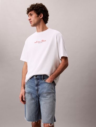 Calvin Klein - Áo Thun Tay Ngắn Nam 1989 Logo Graphic Relaxed T-Shirt