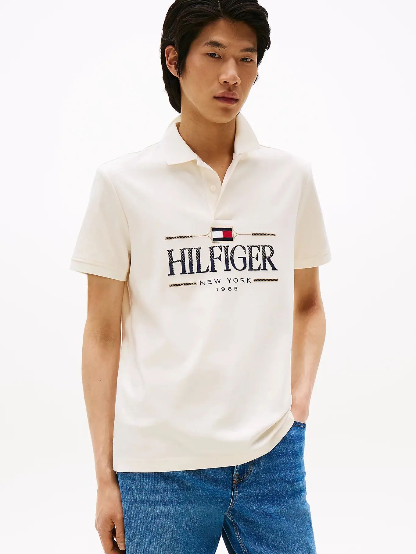 Tommy Hilfiger - Áo polo tay ngắn nam TH Icon Regular Polo