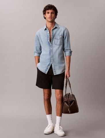 Calvin Klein - Quần Ngắn Thể Thao Nam Graphic Pull On Nylon Shorts