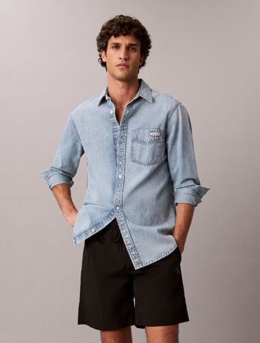 Calvin Klein - Quần Ngắn Thể Thao Nam Graphic Pull On Nylon Shorts