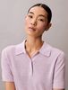 Calvin Klein - Áo polo dệt kim nữ CK Fine Gauge Viscose Polo