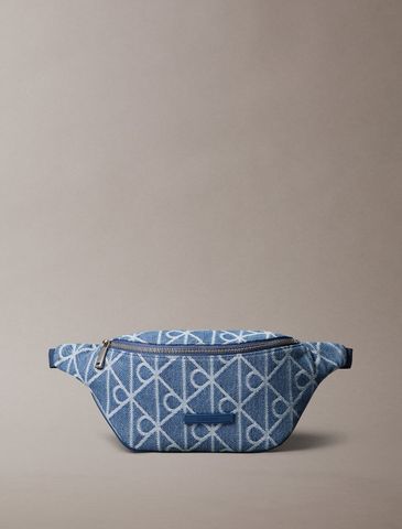 Calvin Klein - Túi Bao Tử Nam Denim Logo Jacquard Bum Bag