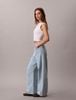 Calvin Klein - Quần Jean Dài Nữ All-Over Logo Baggy Jeans