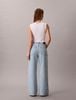 Calvin Klein - Quần Jean Dài Nữ All-Over Logo Baggy Jeans