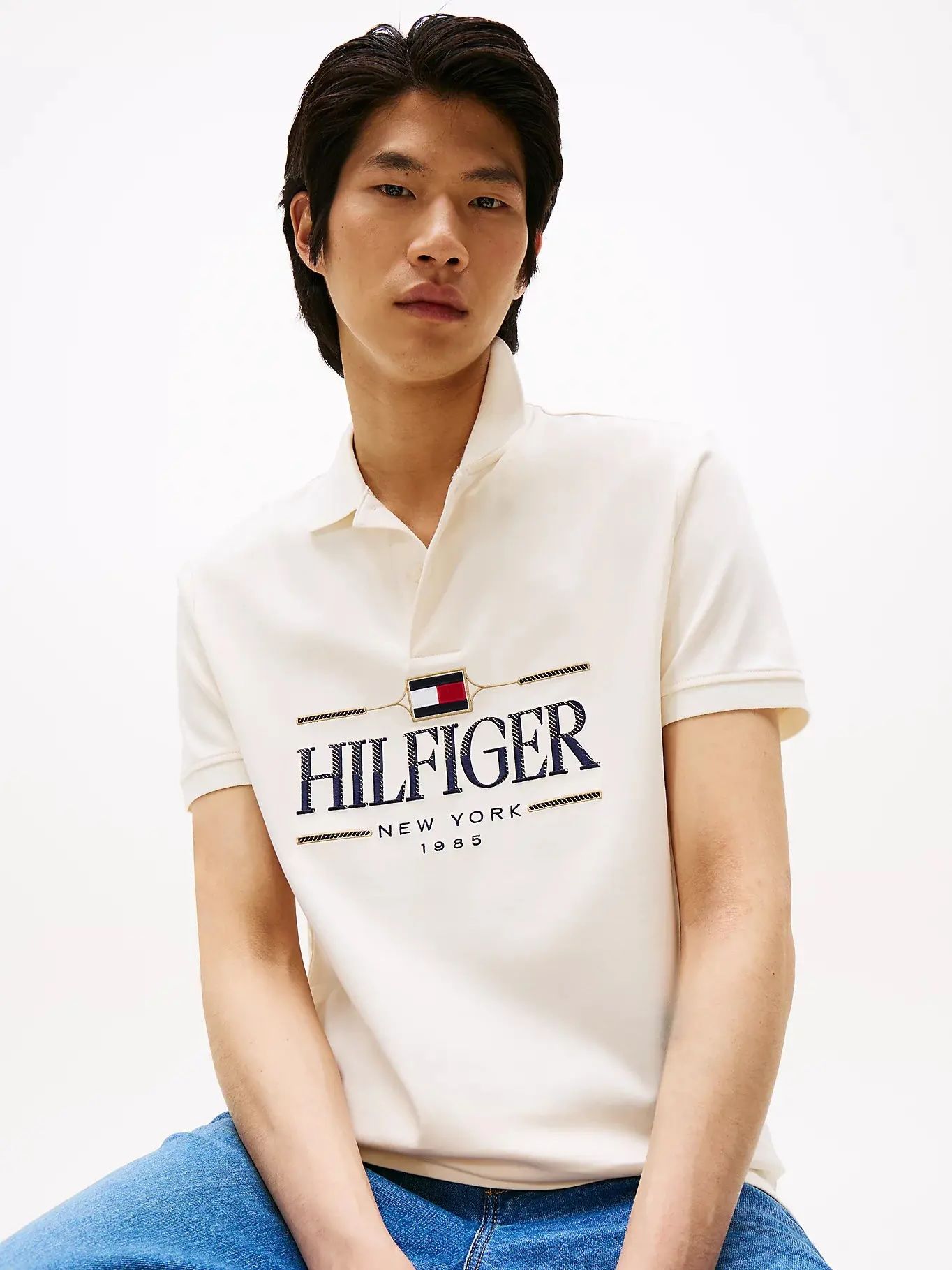 Tommy Hilfiger - Áo polo tay ngắn nam TH Icon Regular Polo