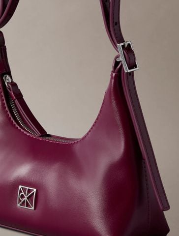 Calvin Klein - Túi Đeo Vai Nữ Emblem HW Leather Mini Shoulder Bag - 4