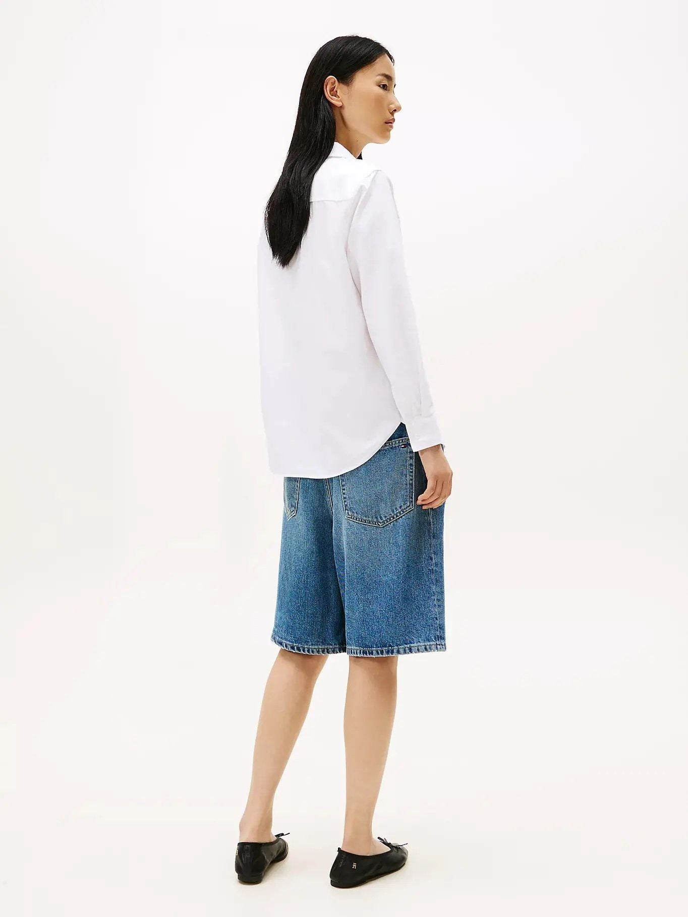 Tommy Hilfiger - Áo sơ mi tay dài nữ TH Oxford Relaxed Fit Shirt