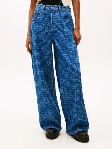 Tommy Hilfiger - Quần Jean Dài Nữ Spell-Out Mid Rise Loose Jeans