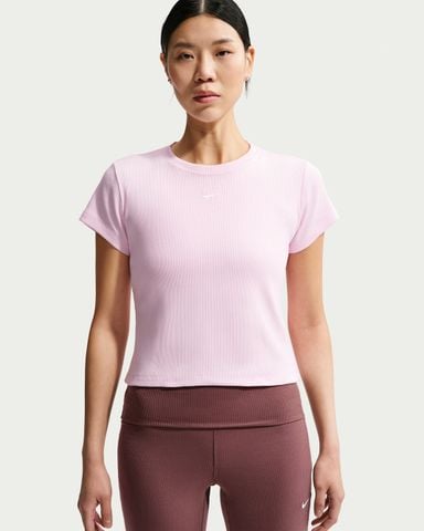 Nike - Áo Tay Ngắn Thể Thao Nữ Nike Sportswear Women's Tight Ribbed Short-Sleeve T-Shirt