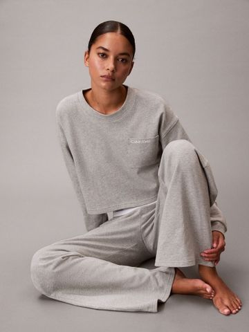 Calvin Klein - Quần ngủ dài nữ Logo Cotton Jersey Pyjama Pants