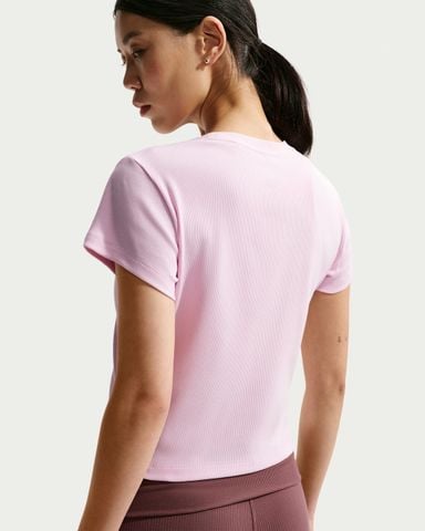 Nike - Áo Tay Ngắn Thể Thao Nữ Nike Sportswear Women's Tight Ribbed Short-Sleeve T-Shirt