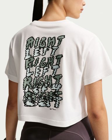 Nike - Áo Tay Ngắn Thể Thao Nữ Swift Dri-FIT Short-Sleeve Cropped Running T-Shirt