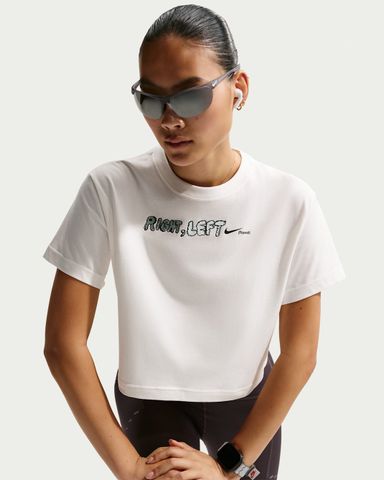 Nike - Áo Tay Ngắn Thể Thao Nữ Swift Dri-FIT Short-Sleeve Cropped Running T-Shirt