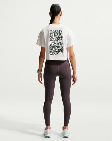 Nike - Áo Tay Ngắn Thể Thao Nữ Swift Dri-FIT Short-Sleeve Cropped Running T-Shirt