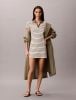 Calvin Klein - Đầm Polo Nữ Monologo Baby Rib Polo Mini Dress