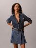 Calvin Klein - Váy Jean Nữ Pleated Denim Mini Skirt Tinte