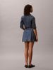 Calvin Klein - Váy Jean Nữ Pleated Denim Mini Skirt Tinte