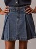 Calvin Klein - Váy Jean Nữ Pleated Denim Mini Skirt Tinte
