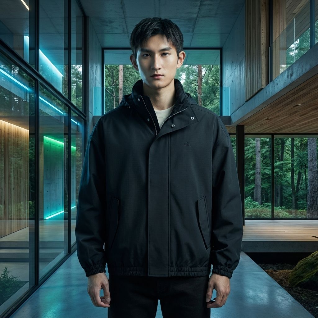 Calvin Klein - Áo khoác CK nam Packable Hooded Technical Jacket