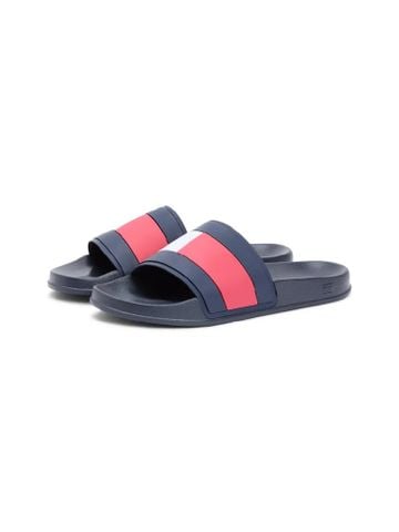 Tommy Hilfiger - Dép Quai Ngang Nam Flag Strap Pool Slides