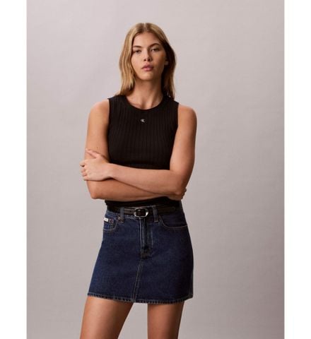 Calvin Klein - Áo Thun Ba Lỗ Nữ Cotton Rib Tank