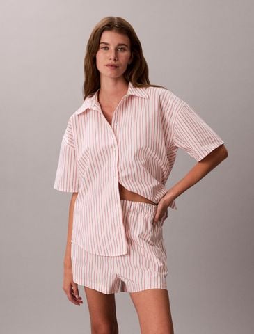 Calvin Klein - Quần Ngủ Nữ Cotton Poplin Pyjama Shorts - 2