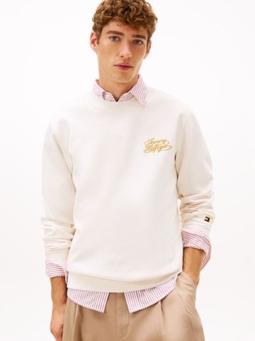 Tommy Hilfiger - Áo Sweatshirt Nam Heavy Twill C-Neck Sweatshirt