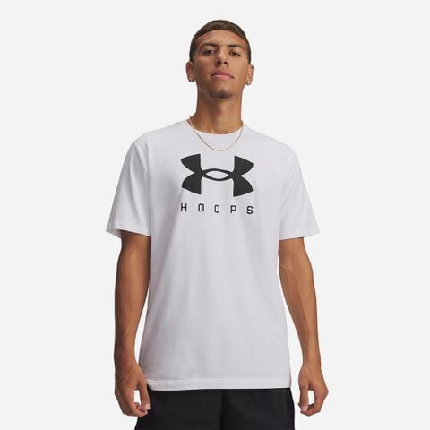 Under Armour - Áo Thun Tay Ngắn Nam Hoops Logo SS