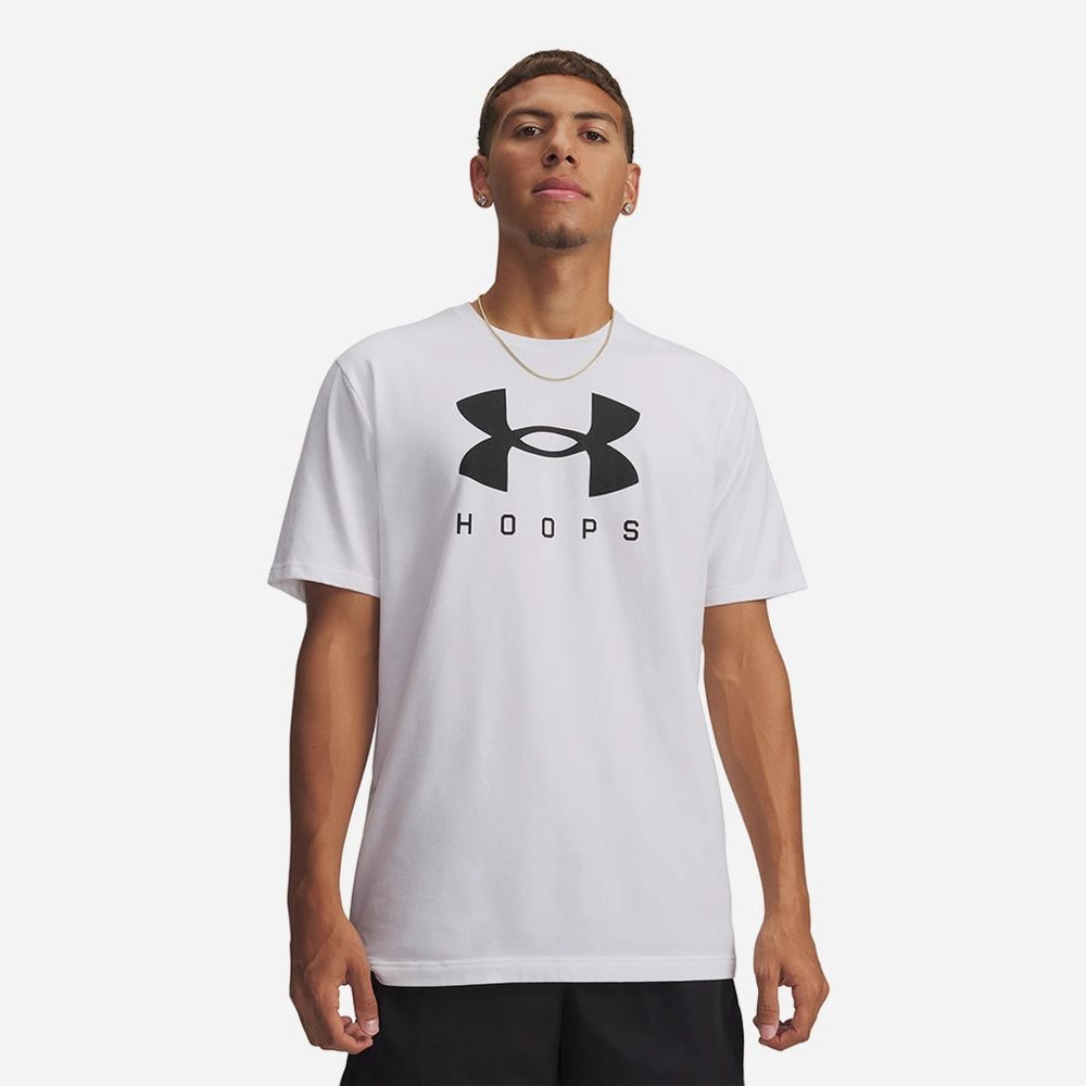 Under Armour - Áo Thun Tay Ngắn Nam Hoops Logo SS