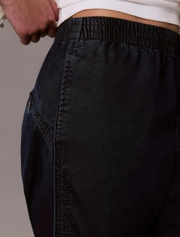 Calvin Klein - Quần Jean Ống Rộng Nữ Denim Parachute Pants