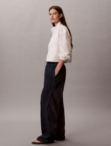 Calvin Klein - Quần Jean Ống Rộng Nữ Denim Parachute Pants