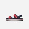 Crocs - Xăng đan trẻ em Crocband Cruiser Sandal Kid Navy/Varsity Red Lifestyle