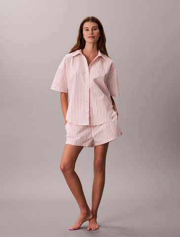 Calvin Klein - Quần Ngủ Nữ Cotton Poplin Pyjama Shorts