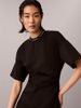 Calvin Klein - Đầm Tay Ngắn Nữ Logo Rib Interlock Dress