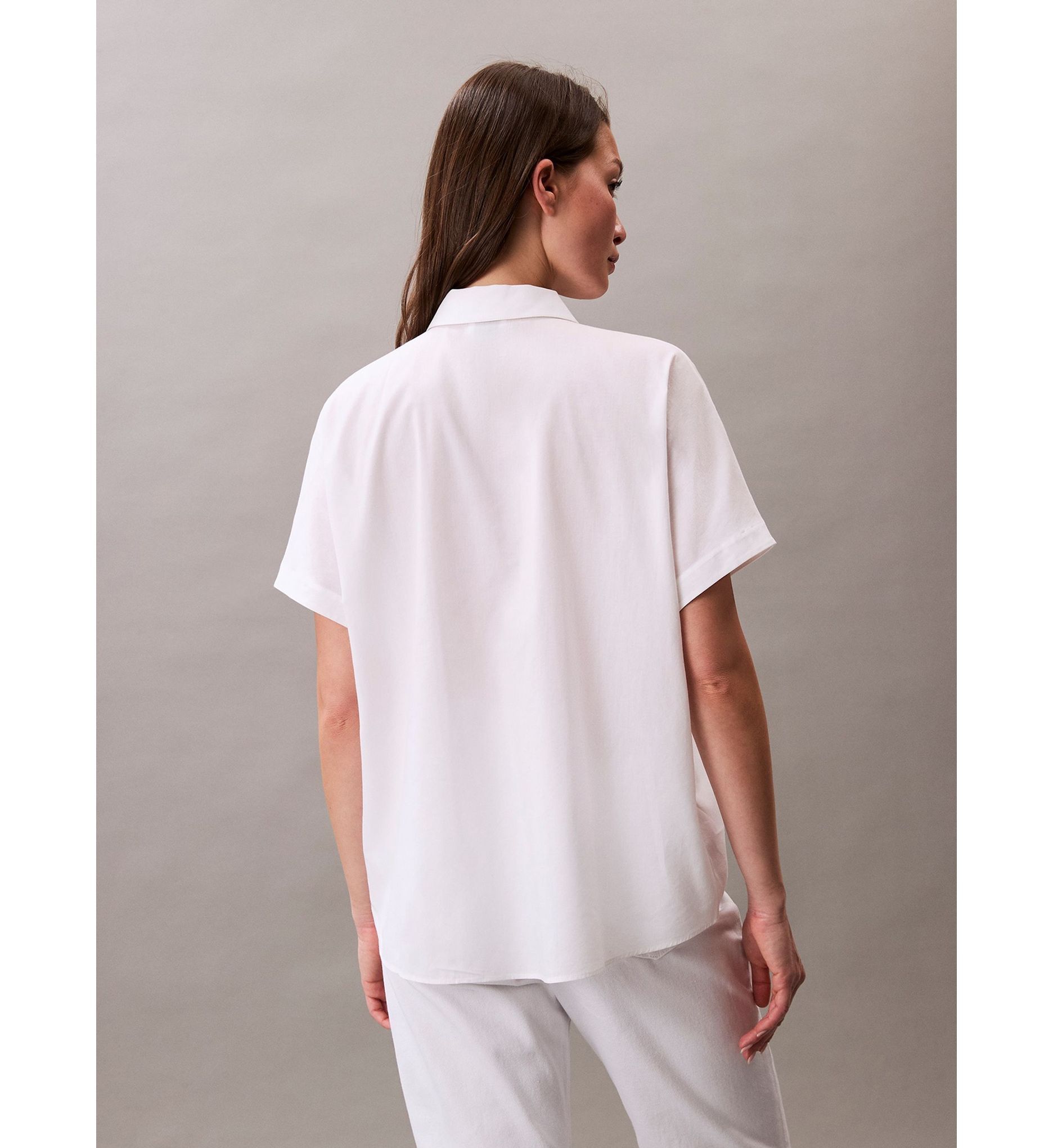 Calvin Klein - Áo sơ mi tay ngắn nữ CK Premium Dolman Shirt
