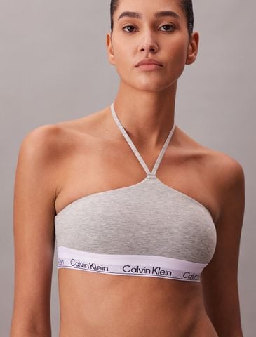 Calvin Klein - Áo Ngực Nữ Lightly Lined Halter Bralette Icon Cotton Modal - 3