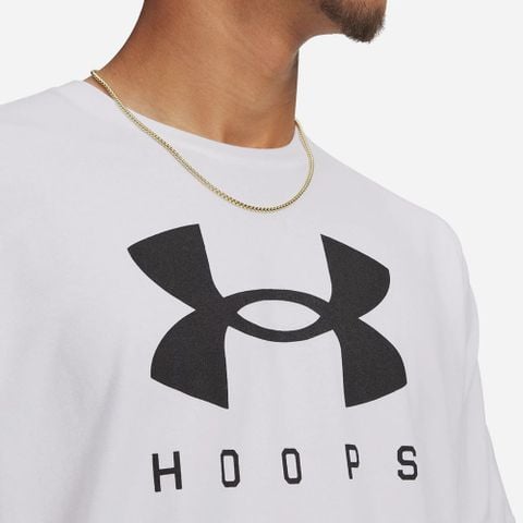 Under Armour - Áo Thun Tay Ngắn Nam Hoops Logo SS