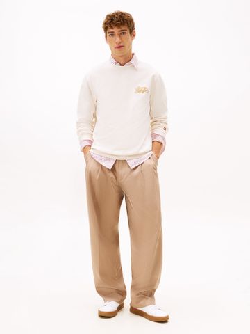 Tommy Hilfiger - Áo Sweatshirt Nam Heavy Twill C-Neck Sweatshirt