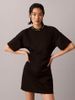 Calvin Klein - Đầm Tay Ngắn Nữ Logo Rib Interlock Dress