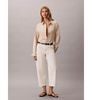 Calvin Klein - Quần Vải Nữ Cotton Cropped Barrel Leg Pant