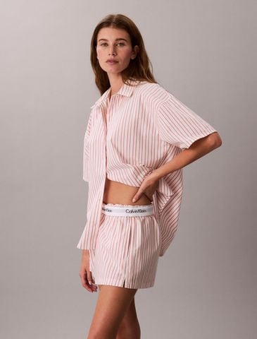 Calvin Klein - Quần Ngủ Nữ Cotton Poplin Pyjama Shorts - 3