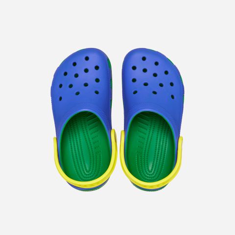 Crocs - Xăng đan trẻ em Classic Retro Sport Clog Blue Bolt Lifestyle