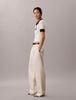 Calvin Klein - Áo Thun Có Cổ Nữ Two-Tone Cotton Knit Polo Shirt