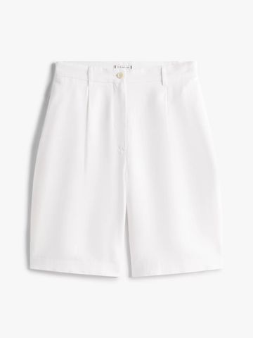 Tommy Hilfiger - Quần ngắn nữ Wide Leg Bermuda Shorts With Linen - 4