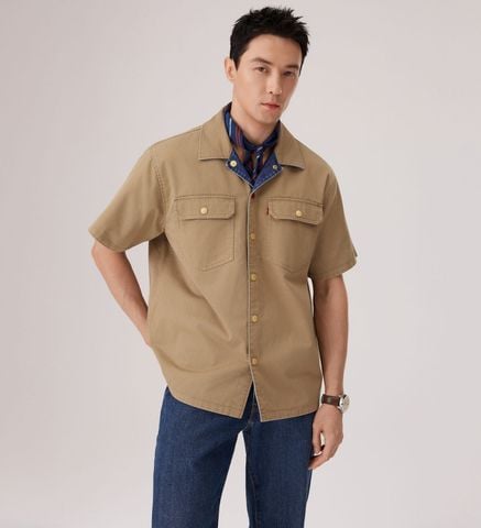 Levi's - Áo Sơ Mi Nam Tay Ngắn Men's Reversible Short-Sleeve Shirt Jacket - Yellow