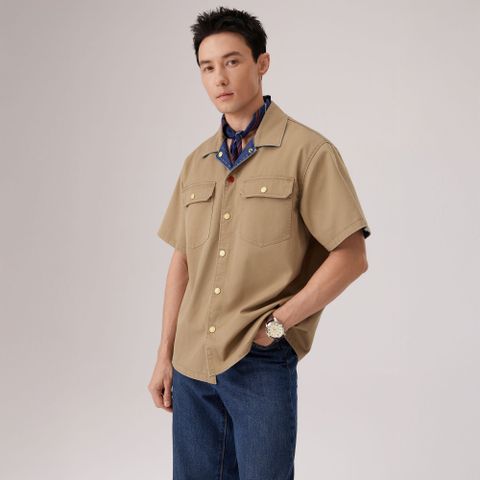 Levi's - Áo Sơ Mi Nam Tay Ngắn Men's Reversible Short-Sleeve Shirt Jacket - Yellow