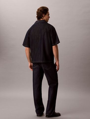 Calvin Klein - Áo Sơ Mi Nam Denim Camp Button-Down Shirt - 3