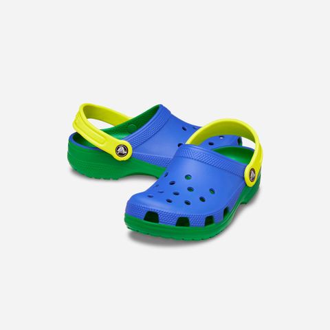 Crocs - Xăng đan trẻ em Classic Retro Sport Clog Blue Bolt Lifestyle