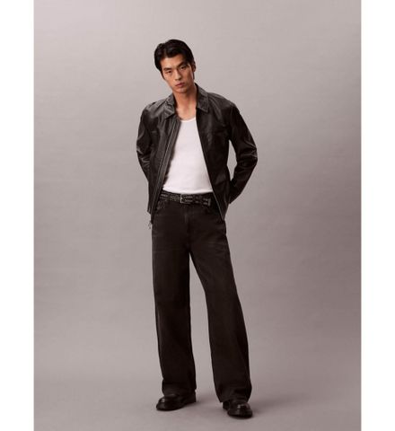 Calvin Klein - Quần Jean Dài Nam Baggy Avery Black Stone Jean - 4