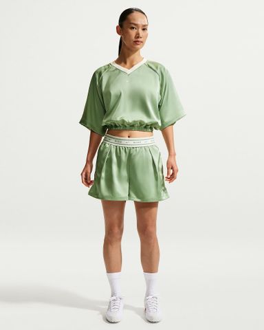 Nike - Quần Ngắn Thể Thao Nữ Women's Loose Mid-Rise Satin Shorts